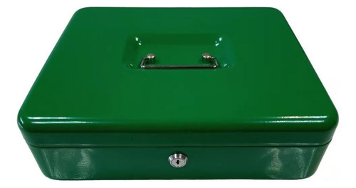 Cofre Portavalores Caja De Dinero Monedero, Alajero N°4 Color Verde