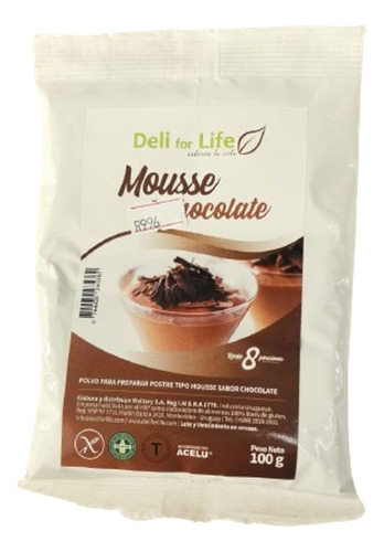 Mousse Sabor A Chocolate Sin Gluten 100 G