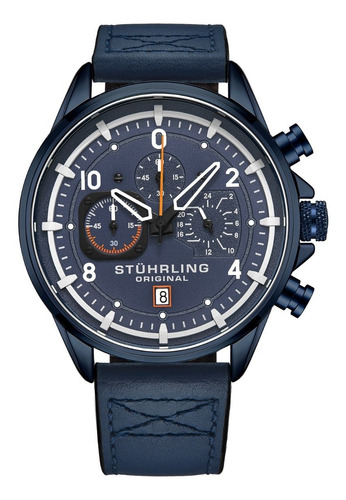 Reloj Para Hombre Cuarzo Aviator 929 45mm