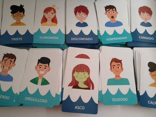 Cartas Didácticas De Estados Y Emociones Para Niños