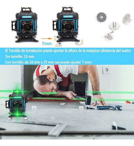 Nível A Laser Kezers 4d Com Display De 16 Linhas E