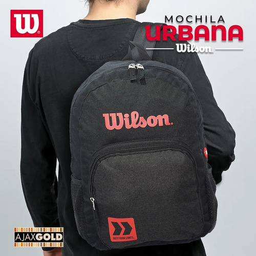 Imagen 6 de 8 de Mochila Wilson Porta Notebook Urbana Deportes Gym Reforzada