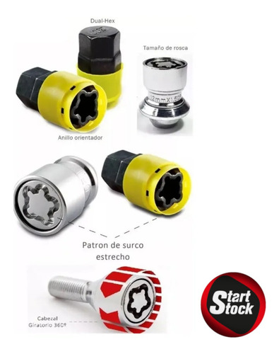 Imagen 4 de 7 de Tuercas De Seguridad De Chery Qq