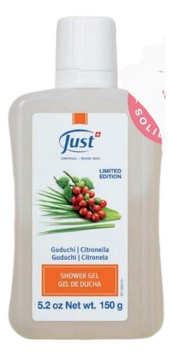 Gel De Ducha Con Guduchi Y Citronella Just. Edición Limitada