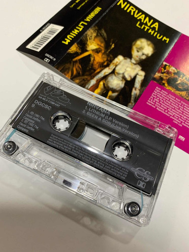 Nirvana - Lithium - Cassette - K7 Single - Extremamente Ra