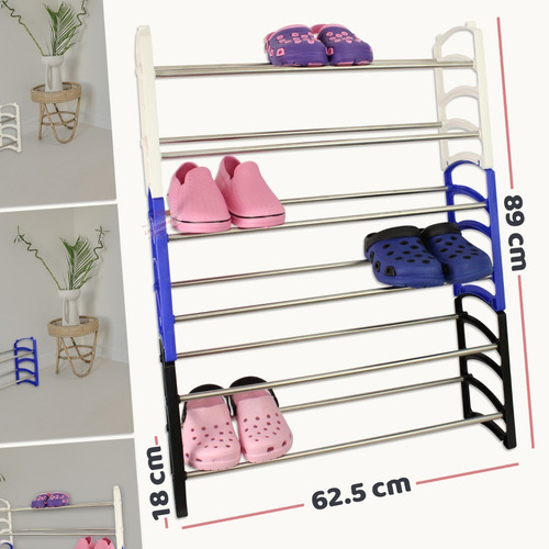 Imagen 2 de 7 de Zapatera Organizador Armable 18 Pares Decoracion Hogar 9919