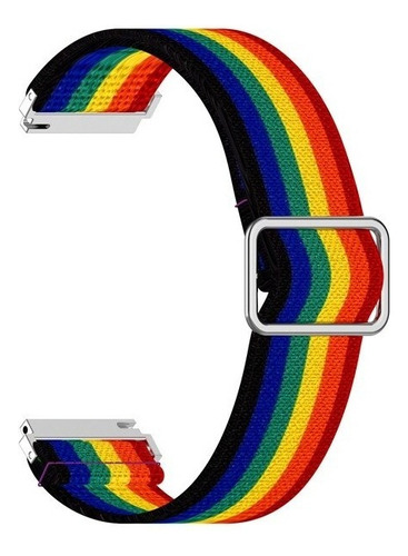 Correa Nylon Casual Para Reloj Colmi P28plus + Mica Multicolor 2 Cm