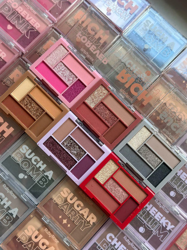Mini Paleta De Sombras Ojos Such A Palette Ruby Rose 5 Tonos Cheeky Plum