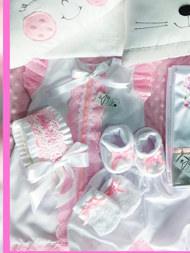 Imagen 3 de 10 de Vestidos O Conjuntos Para Recién Nacida Talla De 0 A 3 Meses