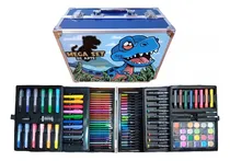 Comprar Set Arte Infantil Dibujo Fibra Maletín Metálico X 145 Piezas