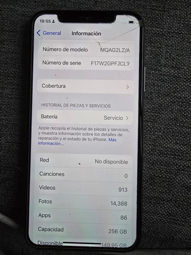 Iphone X 256 Gb Gris Espacial Usado Gris Claro (Usado)