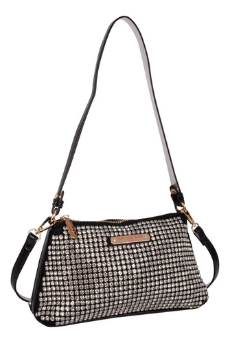 Bolsa Cruzada Nicole Lee Estella De Fiesta Fw23 Color Negro