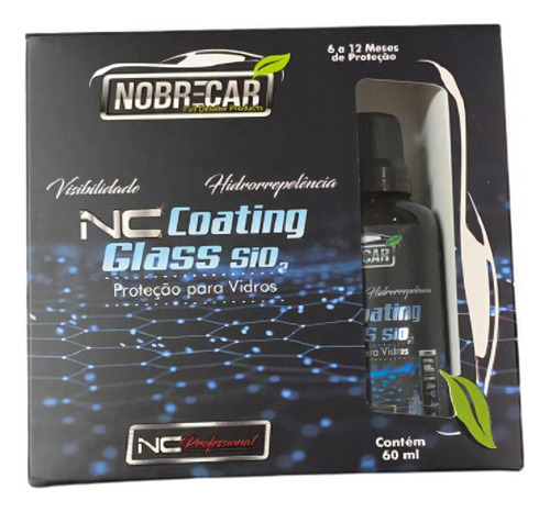 Vidrio con revestimiento NC, protección de vidrio SiO2, 60 ml, Noble Car