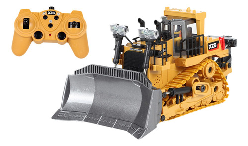 9ch Eléctrico Rc Bulldozer Tractor 1:24 Luz Y Sonido