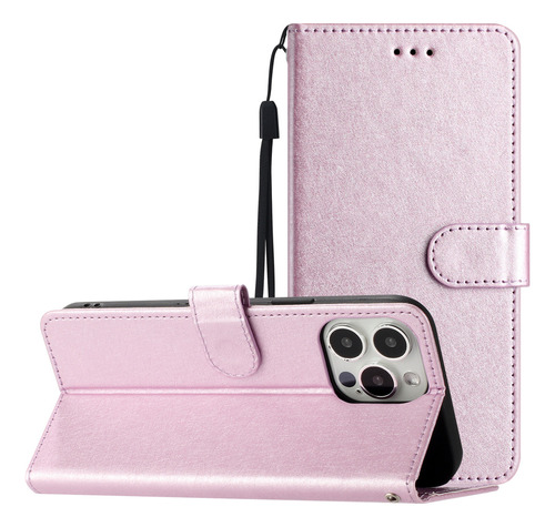 Funda De Piel Tipo Cartera Para Samsung Galaxy S23 Ultra/a54 5g/a34 5g, Con Correa Para La Muñeca Y Ranuras Para Tarjetas, Funda Abatible