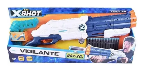 Pistola De Juguete X Shot Rifle Escopeta 12 Dardos Vigilante
