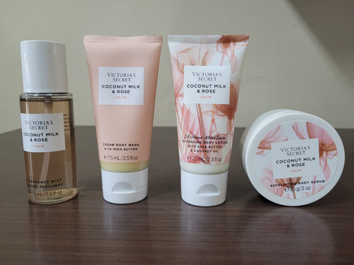 Kit Victoria S Secret The Calm Starter Coconut Milk & Rose Fragancia Coco