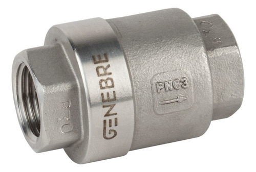 Válvula De Retenção Vertical Total Inox Rosca 1''pol Bsp