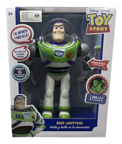 Figura Buzz Lightyear Toy Story Habla En Español Brilla