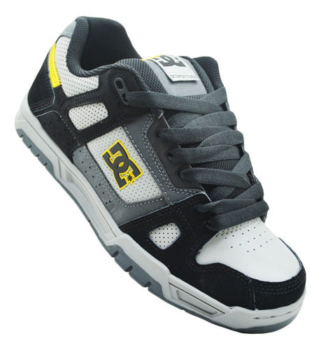 Tenis Dc Shoes Stag 320188 Xsky Grey/black/yellow Men's