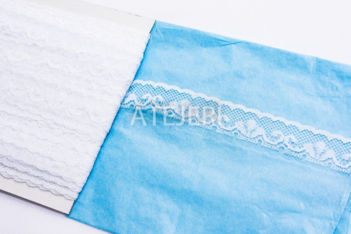 Imagen 5 de 6 de Puntilla Mercería Nylon Art 703 De 18mm X 20 Metros