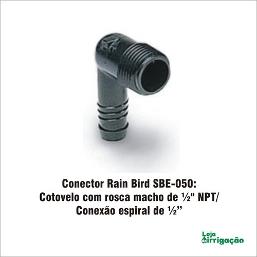 Imagem 3 de 4 de Conexão Rain Bird Sbe-050 De 1/2 (cotovelo) - Kit C/10 Und