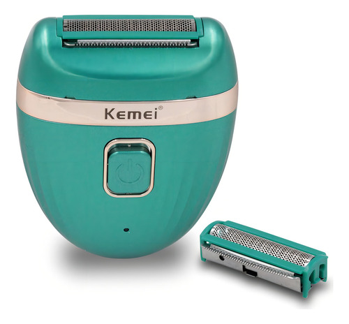 Rasuradora Afeitadora Kemei Recargable Para Dama Km-393 Verde