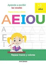 Comprar Aprende A Escribir Las Vocales: Repasa Trazos Y Colorea 
