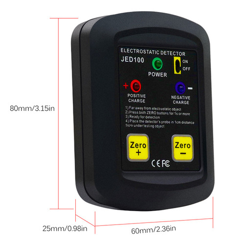 Analizador Electrostático Portátil Detector Esd 100v~20k