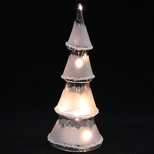 Tableta Doméstica De Vidrio Con Diseño De Árbol De Navidad,