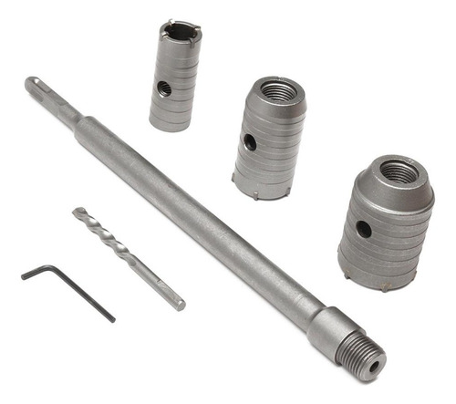 Kit 3 Serra Copo Fura Parede Concreto Laje Brocas 30 40 55mm