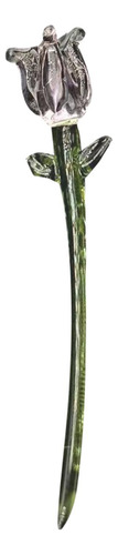 De Flor De Glass Figura Central Centro De Mesa 75x12cm Rosa