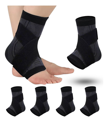 4 Pcs Tobilleras Deportivas Anti-esguince Soporte Lesion Gym
