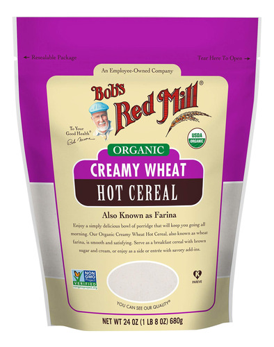 Bob's Red Mill Cereal Caliente Organico Cremoso De Trigo Bla