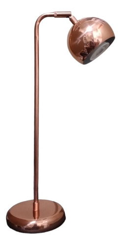 Lámpara Velador Moderno Bocha Móvil Cobre Brillo + Dicro Led