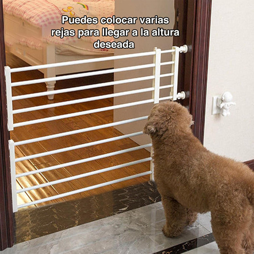 Reja Perros Bebés Puerta Escalera Ajustable 56 A 100 Cms