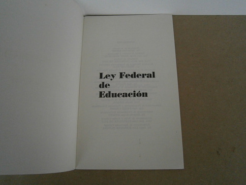 Ley Federal De Educación 24.195 (Usado)