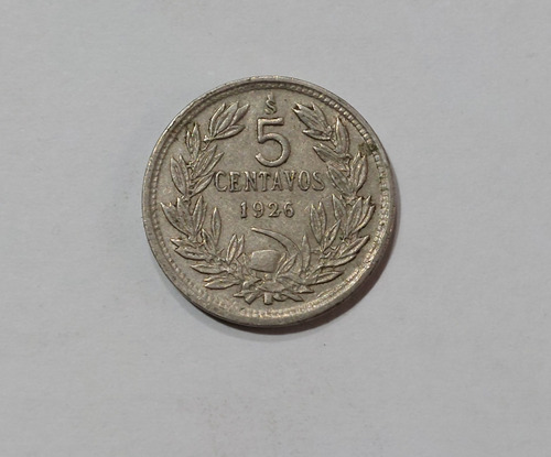 Moneda Chile De 5 Centavos 1926