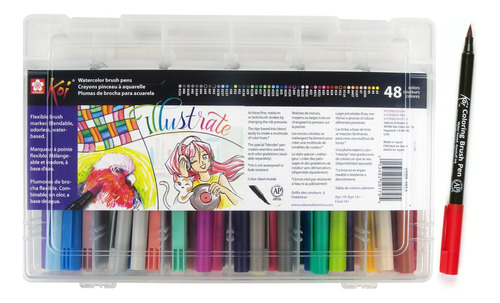 Sakura Koi Coloring Brush Pens - Juego De Pinceles Para Acua
