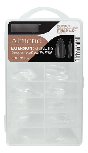 Tips Para Soft Gel O Press On Mia Secret Almond 120 Unidades