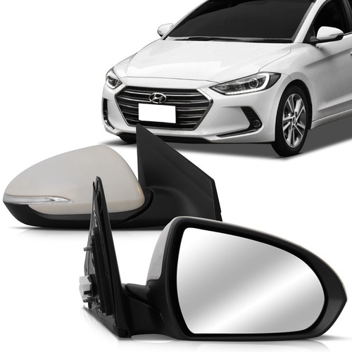 Par Retrovisor Externo Elantra 2017 2018 Com Pisca