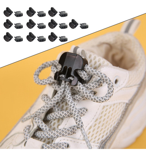 20 Piezas De Plástico Rápido Sin Cordones De Los Deportes