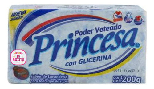 Jabón Princesa Poder Veteado Con Glicerina 200g De Yucatán