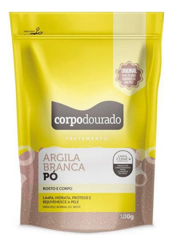 Argila Branca Em Pó 100g