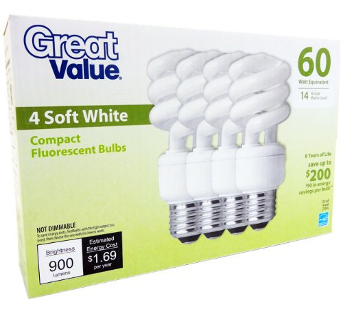 Ddi Gran Valor Soft White 60 W Fluorescente Compacta Blub 4