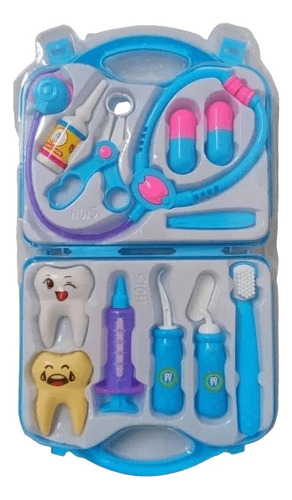 Juguete Valija Set Dentista Doctora Accesorios 12 Accesorios