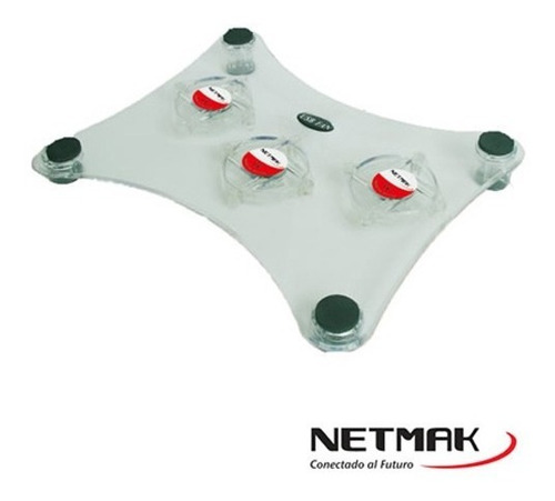 Cooler Notebook - 3 X Fan 6cm Acrilico - Netmak