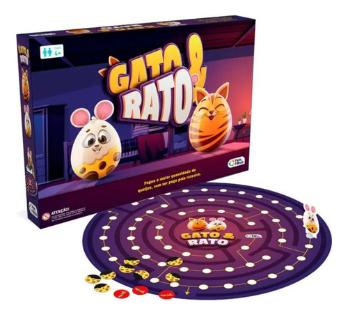 Jogo Tabuleiro Gato E Rato Infantil Pais E Filhos