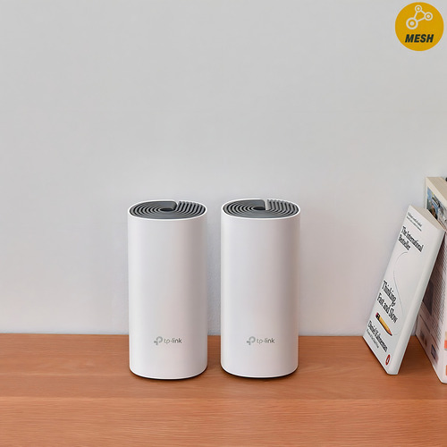 Kit 2 Router Inalámbrico Mesh Deco E4 Para Hogar 2 Bandas