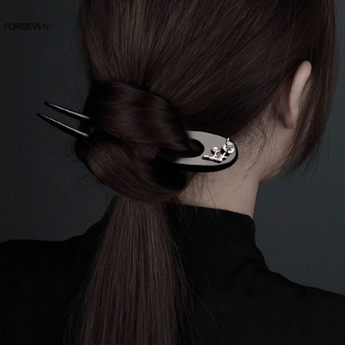 Garfos De Cabelo Em Forma De U, Garfos Esculpidos À Mão,